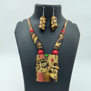 Rang-Mukhi Bamboo Statement Necklace Set