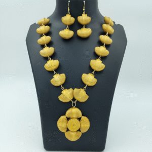 Sunbloom Bamboo Bloom Necklace Set