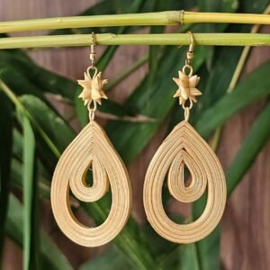 Dewdrop Serenity Bamboo Earrings