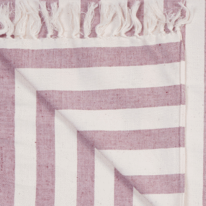 red white table runner