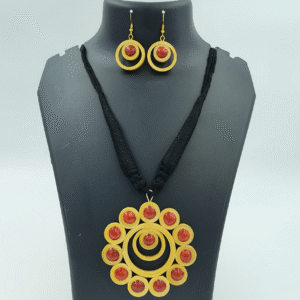 Solar Halo Bamboo Jewelry Set