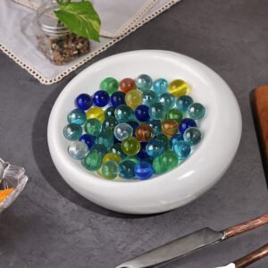 White Ceramic Asymmetric Bowl