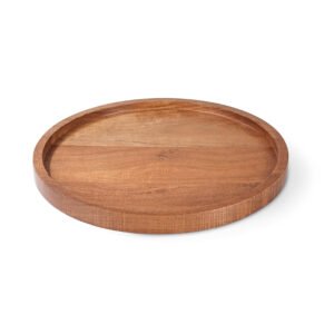 Wooden Round Serving Tray