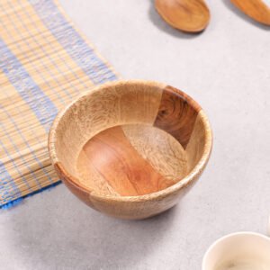 Wooden Mixing/Serving Bowl (Segmented)