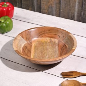 Wooden Salad/Serving Bowl (Smooth Finish)