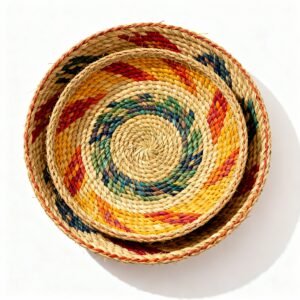 Handcrafted Moonj Grass Multipurpose Basket Set